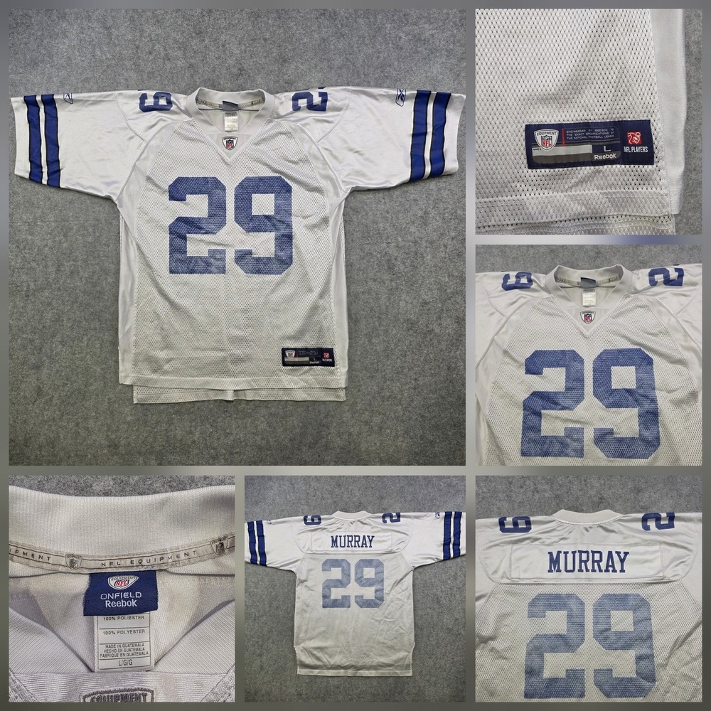 Dallas Cowboys Football Jersey Mens Large White NFL Reebok DeMarco Murray 29